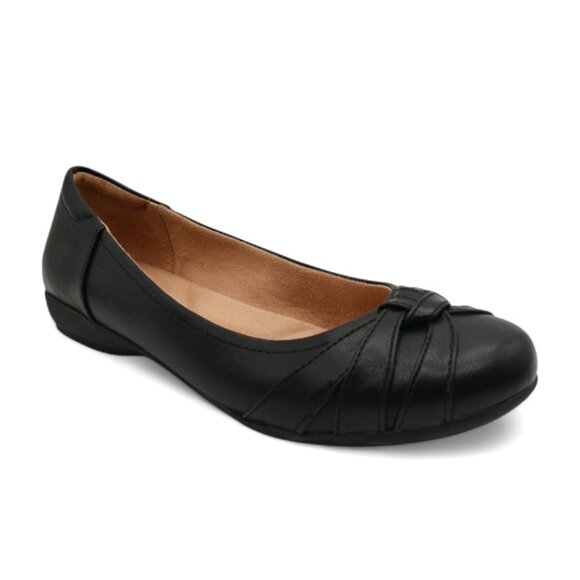 Naturalizer Women's Size 8W Black Soul Gift Round Toe Memory Foam Comfy Flats - Picture 11 of 16
